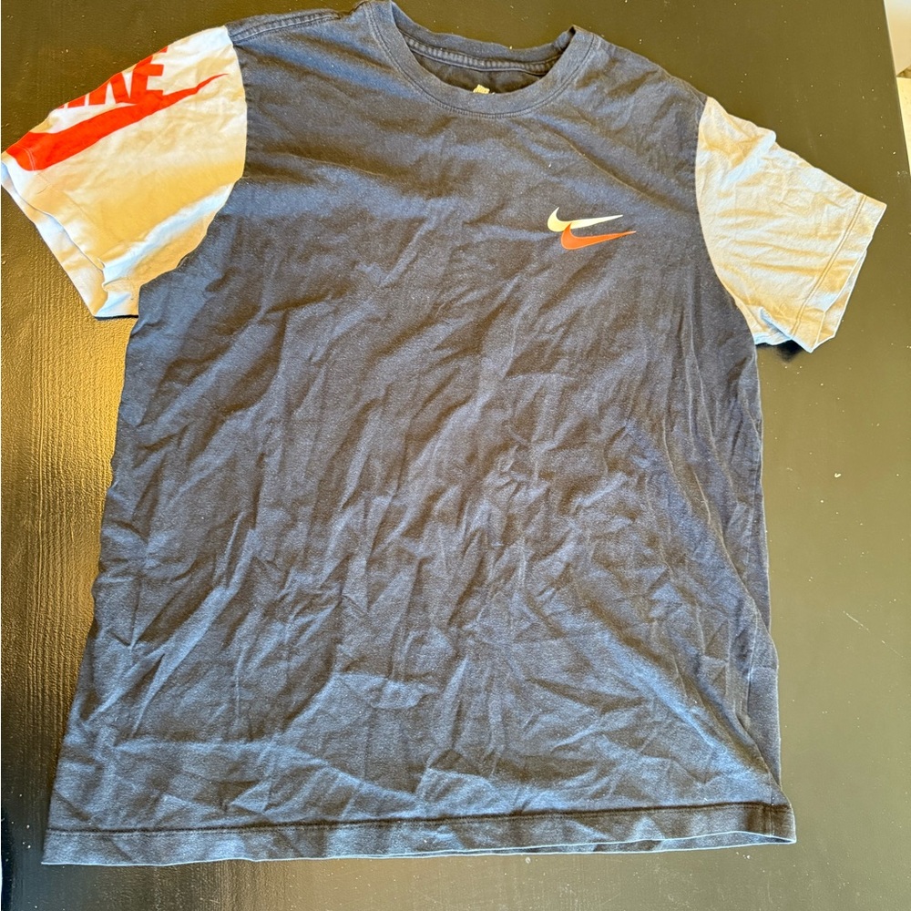 Nike Black Tee with White Logo